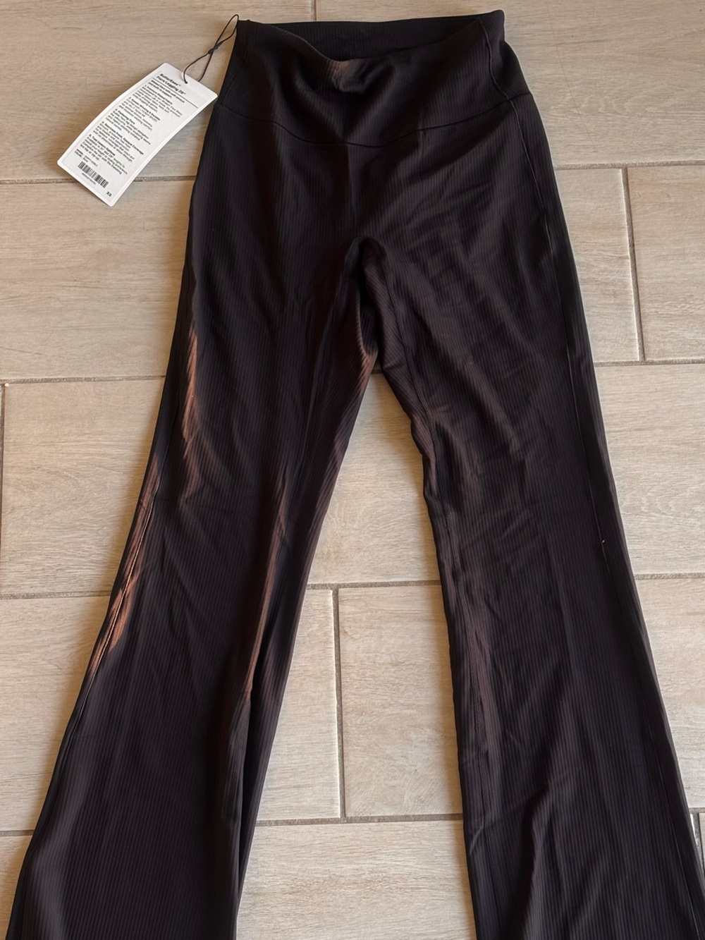 Black Flare Stretch Pants